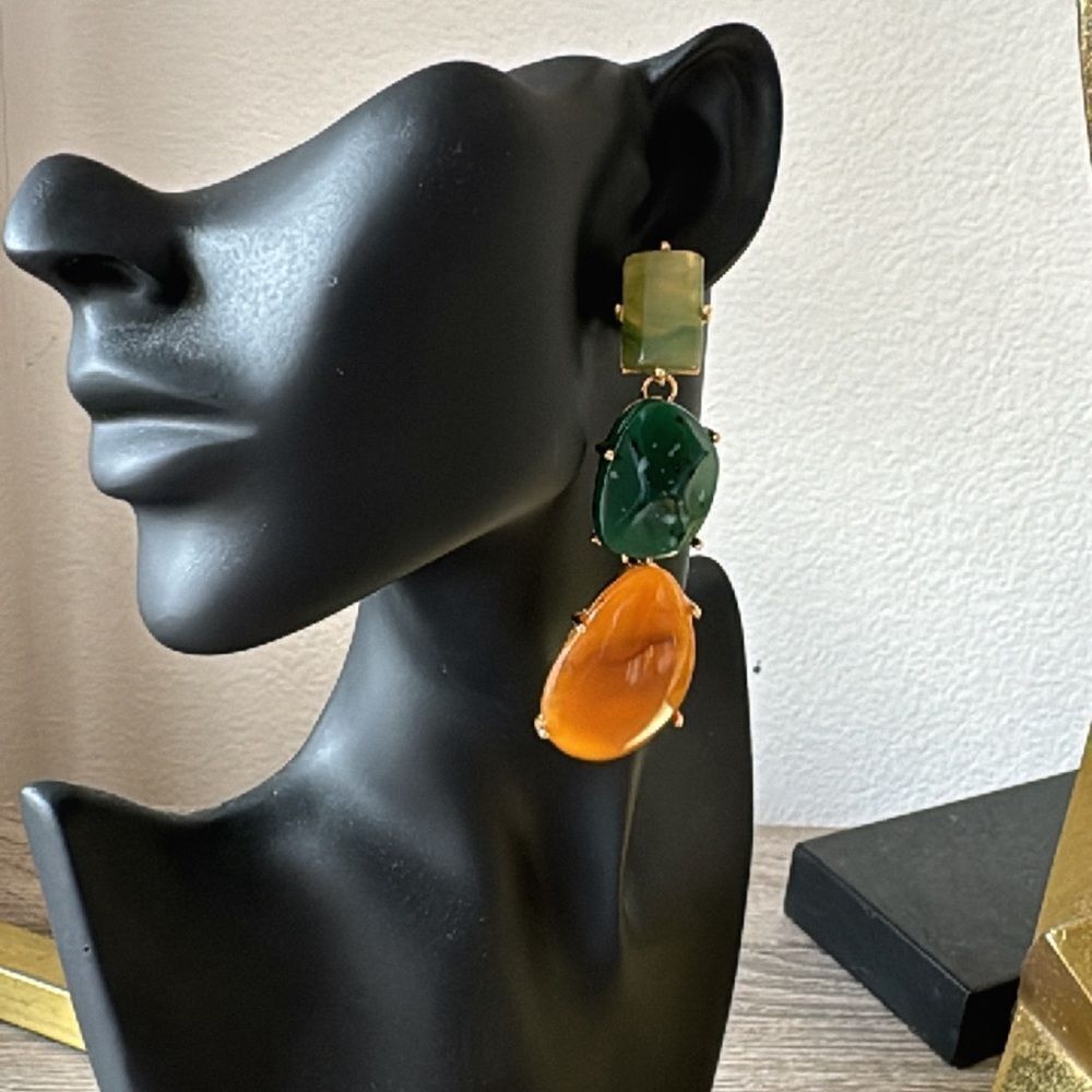 Bohemian drop earrings A541 - Picture 2 of 4